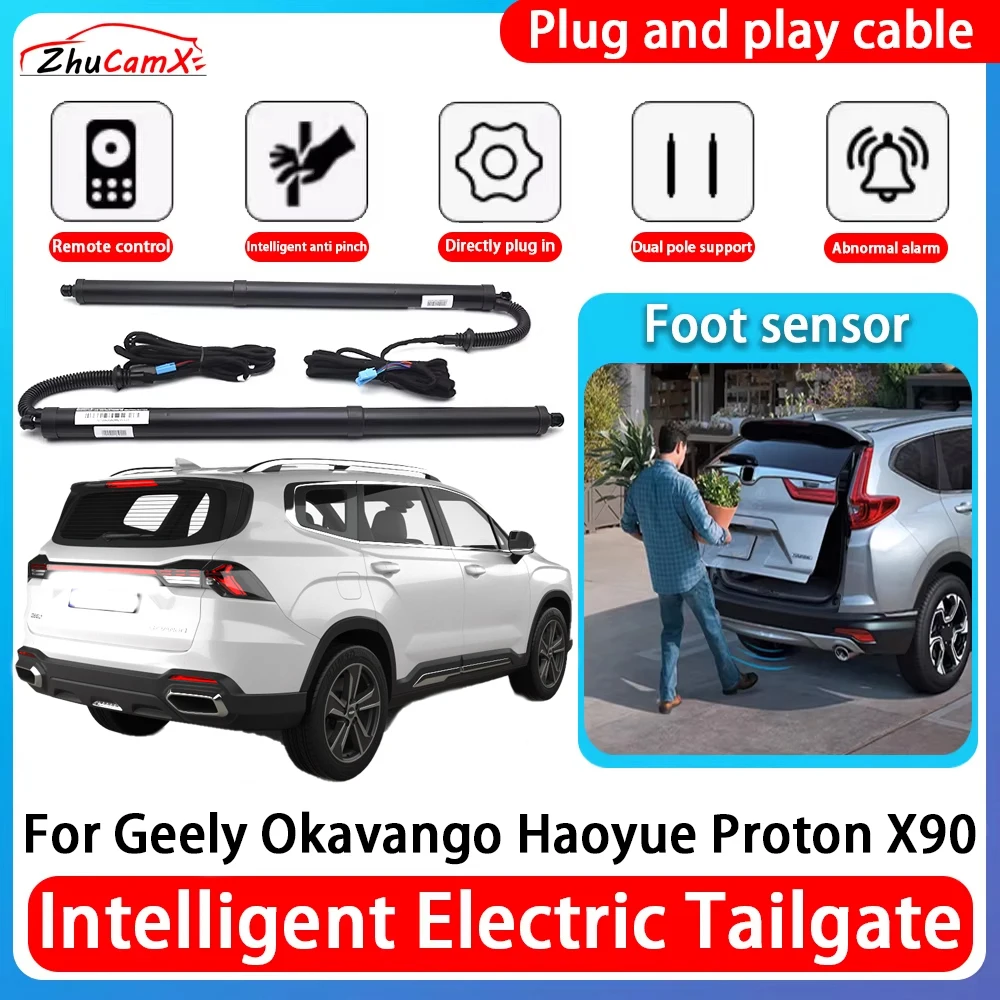 ZhuCamX Car Power Trunk Electric Suction Tailgate Intelligent Tail Gate Lift Strut For Geely Okavango Haoyue Proton X90