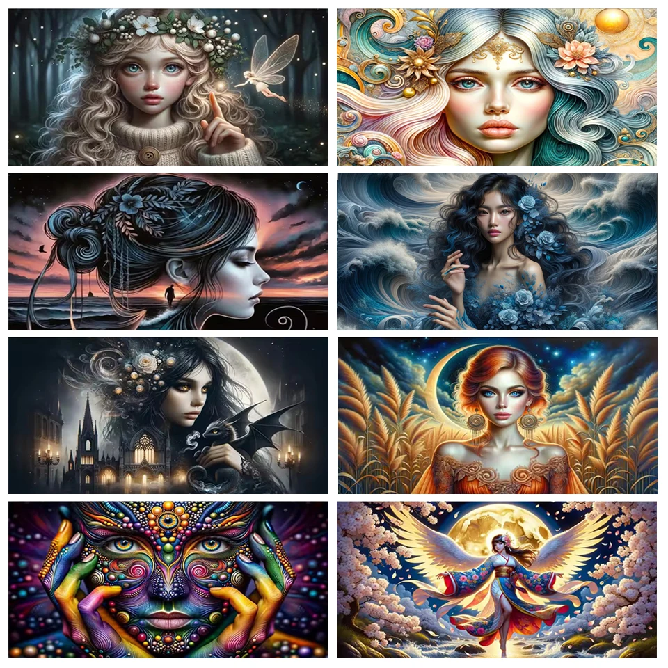 5D DIY Diamond Painting stunning Serene Beauty Sweet memories Full Square/Round Diamond Mosaic Embroidery Large For Wall Decor