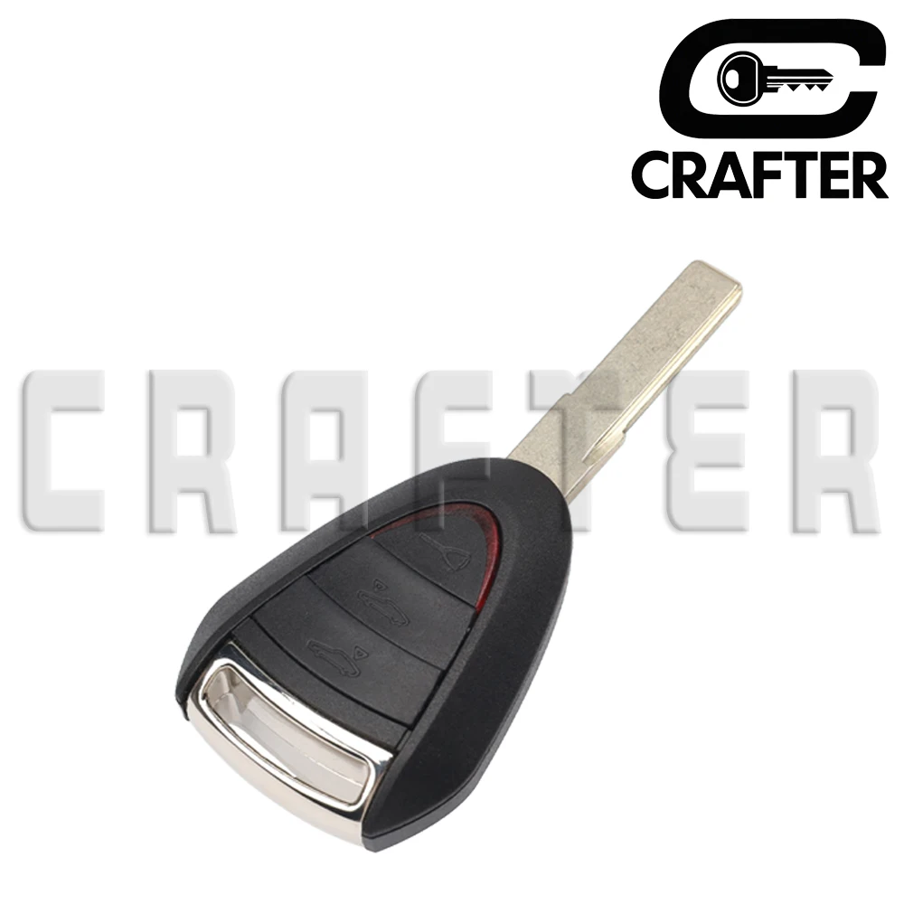 KeyCrafters LXP-VIM244 Car Key Shell Case 2/3 Buttons For Porsche Cayman Boxster Turbo 911 987 996 997 Carrera Targa