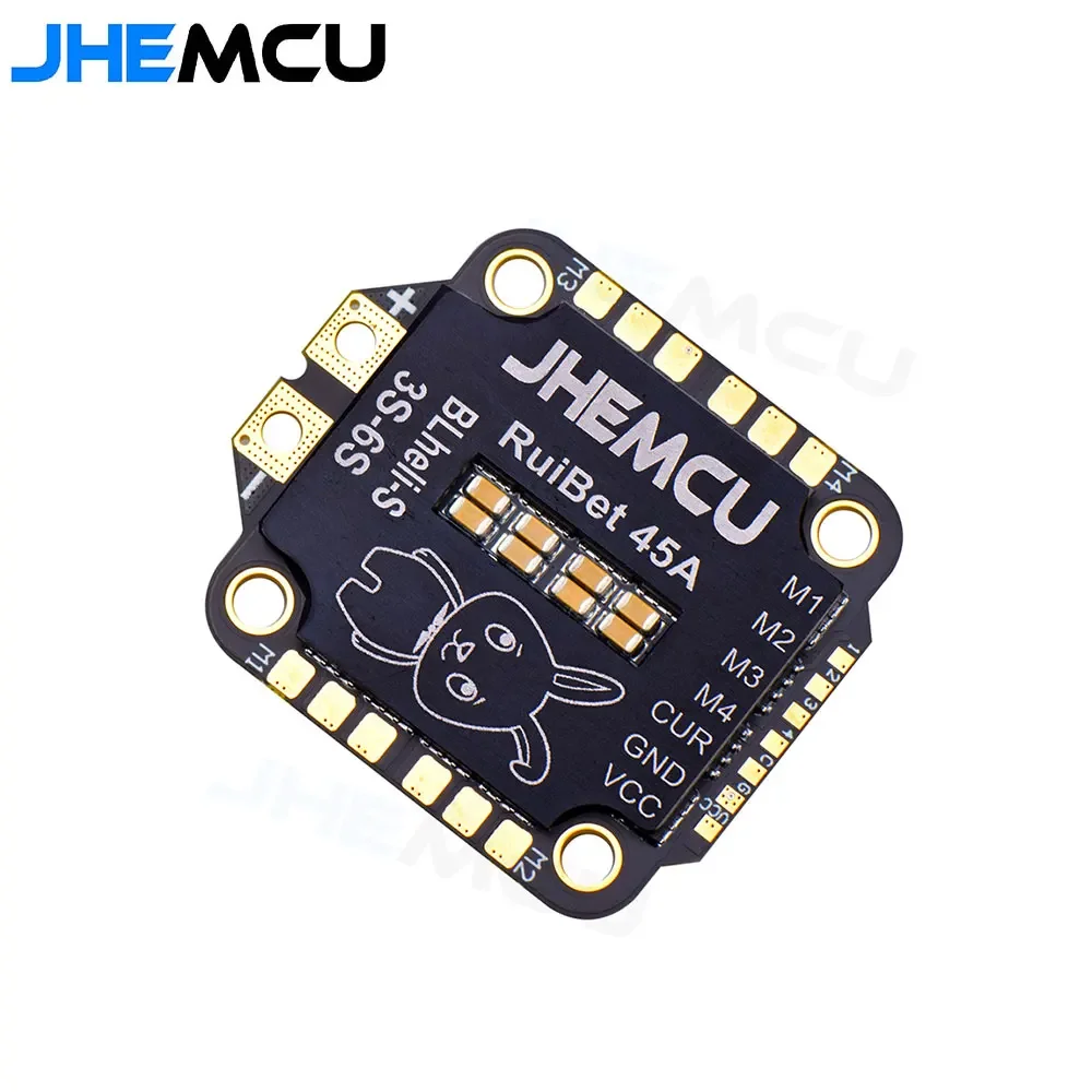 BoMaSJHEMCU RuiBet 45A/55A ESC Bluejay Dshot600 4 en 1 ESC sin escobillas 3-6S 30.5X30.5 M4 para controlador de vuelo RC FPV Freestyle Dron