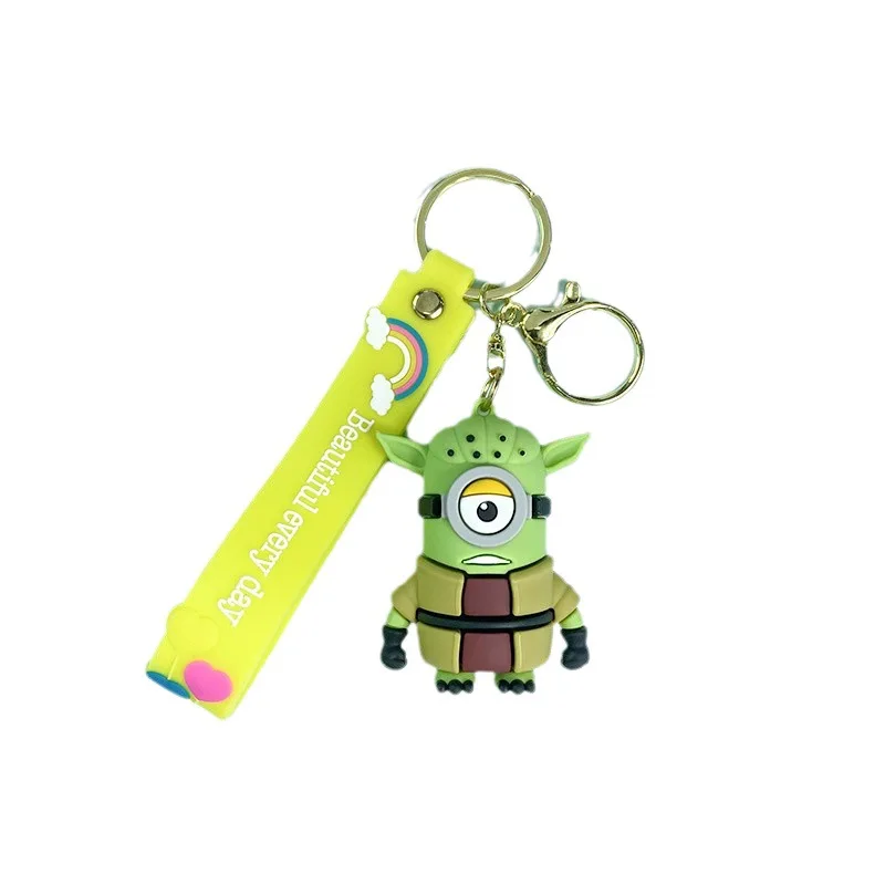 Creative Minion Drag Star Wars Keychain Cute Yoda Darth Vader White Knight Keychain