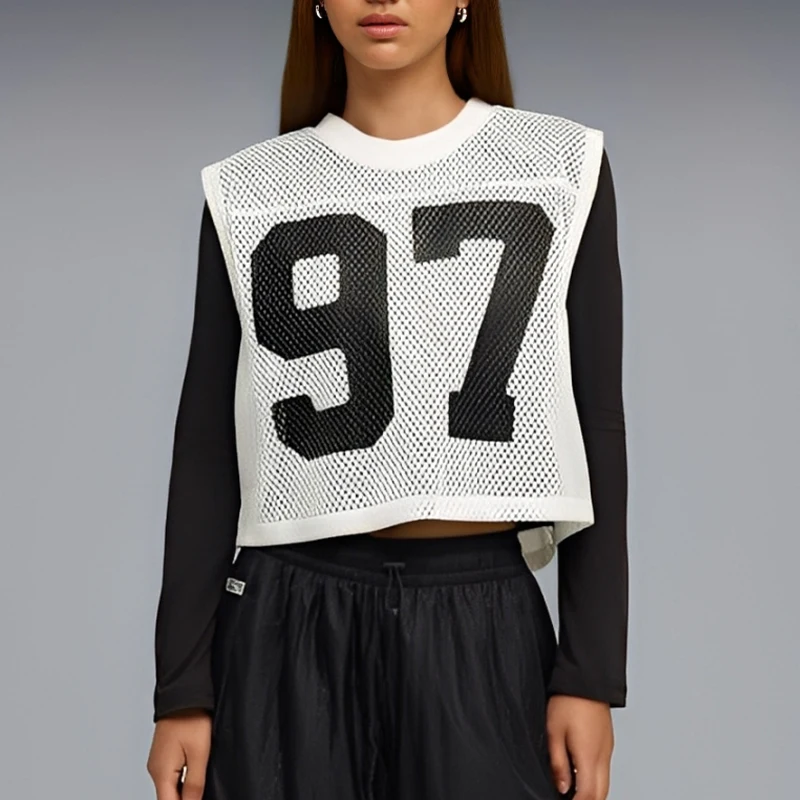 

Puma Authentic 2025 Autumn Women's Fashion Breathable Mesh Sleeveless T-Shirt 633804-77