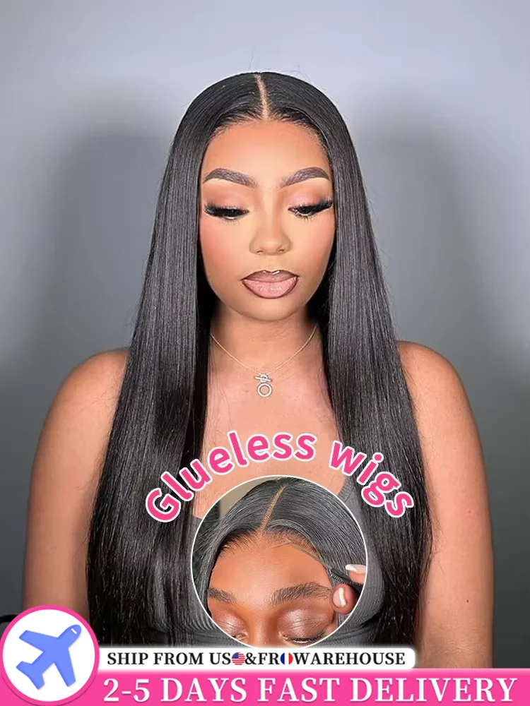 Wear Easy Go Straight Lace Wig 13x4 13x6 Lace Front Wigs Pre-Cut Lace Human Hair Wigs Ready To Wear 360 6x4 5x5 Lace Closure Wig