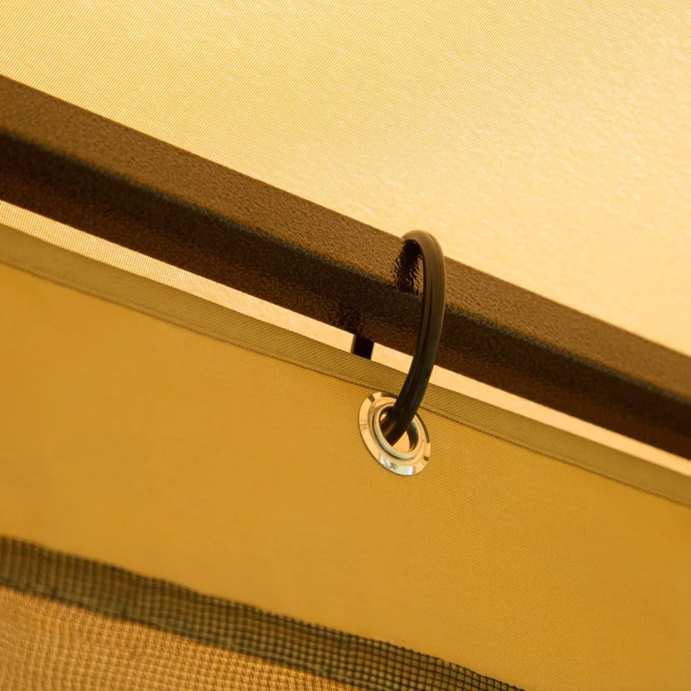 

Garden Gazebo 10' x 10' Patio Backyard Double Roof Vented Gazebo Canopy, Customized