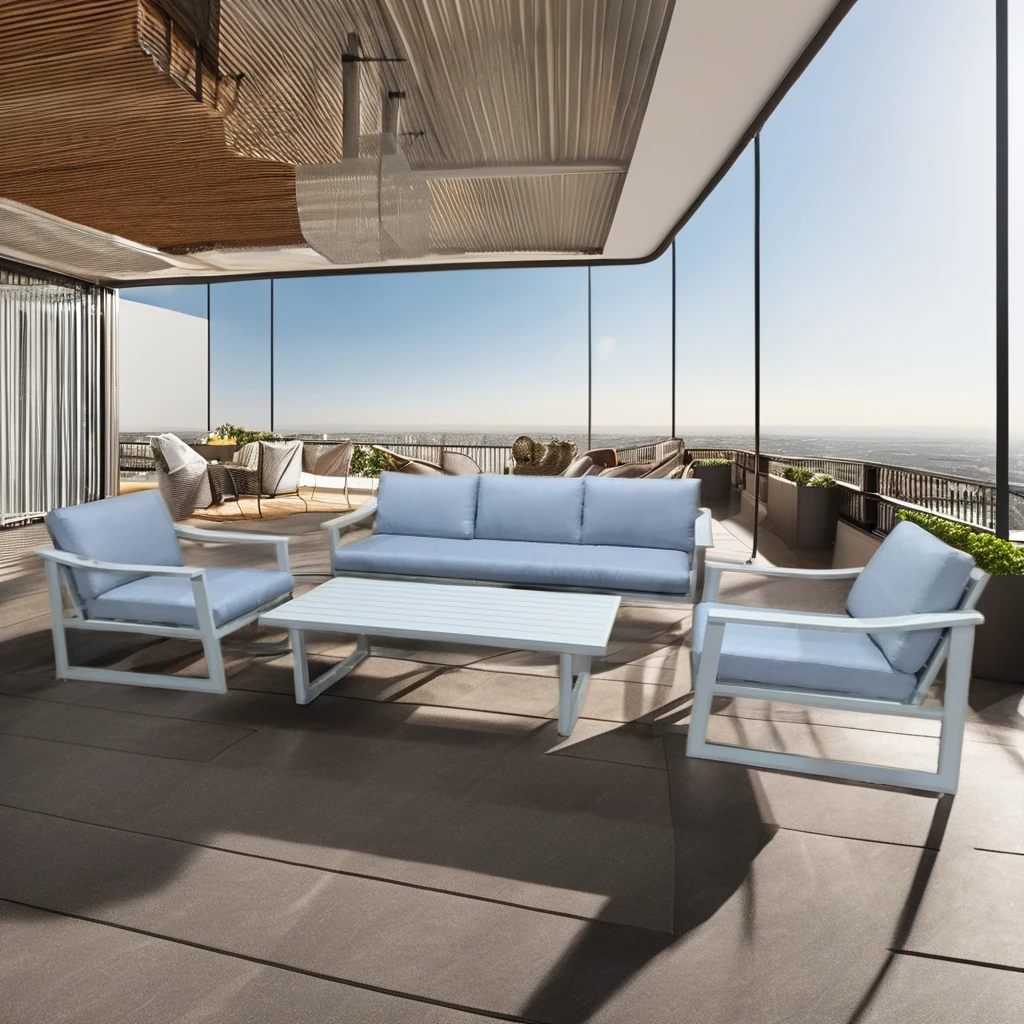 

Outdoor Furniture 4pcs Outdoor Sofa Set for Living Room Hotel Villa Park Courtyard Apartment Farmhouse-Versatile