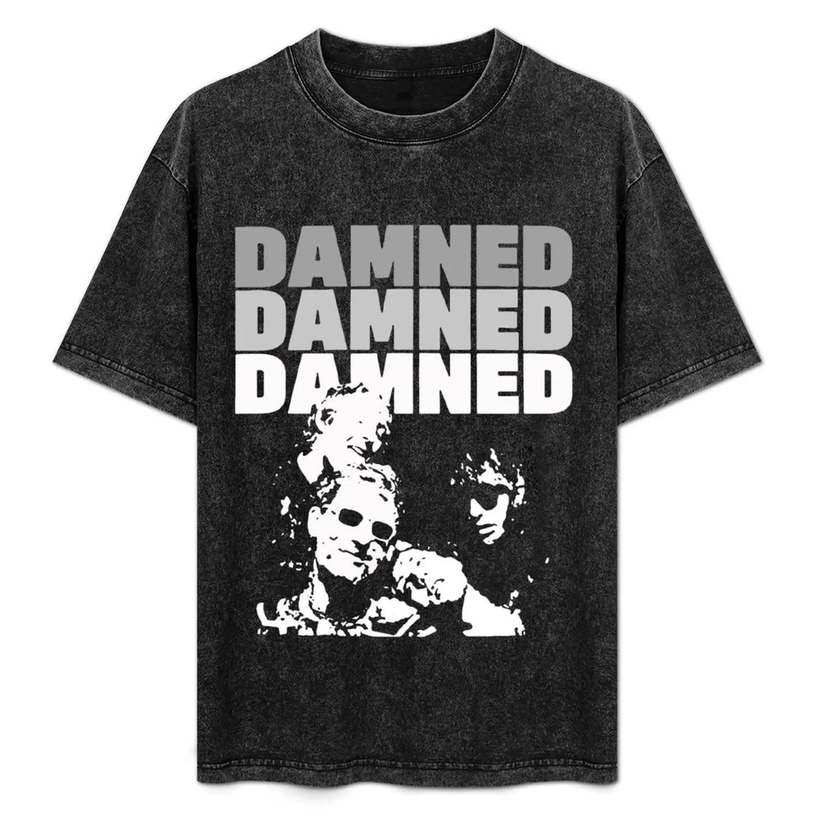 

text The Damned cool art gift for fans T-Shirt Work Utility Short Sleeve Shirt