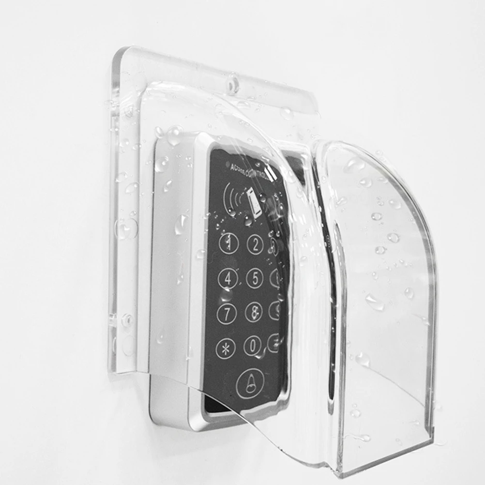 

2pcs Doorbell Covers Outdoor Rain Cover For Access Control Machine Durable Pc Weatherproof Protection Compatible With Multiple