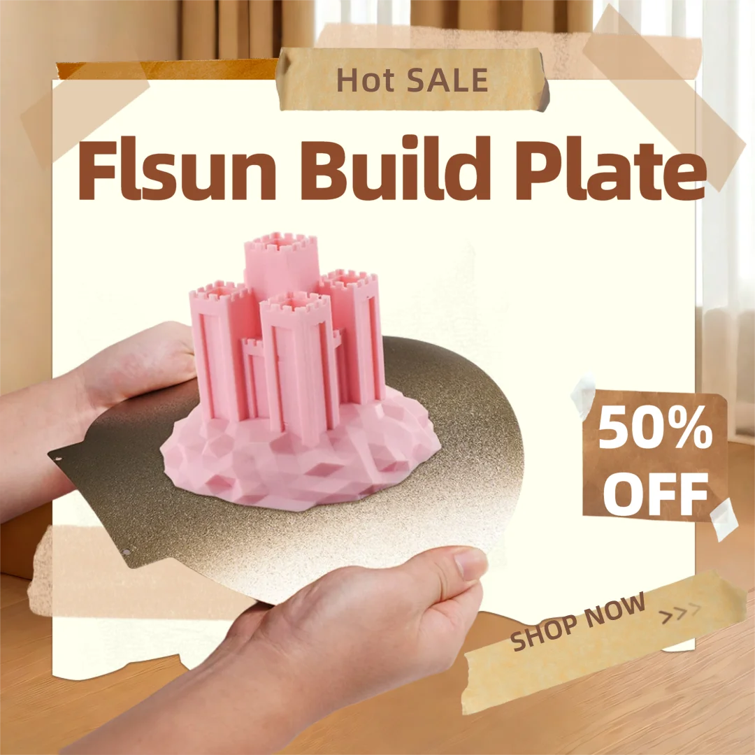 

ENERGETIC Magnetic Platform Dia 309mm Flsun V400 Flexible Spring Steel Sheet Double Sided can Print Textured/Smooth PEI Plate