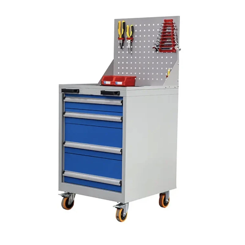 Mobile Tool Cart Hand Push Heavy Tool Cabinet Auto Repair Modern