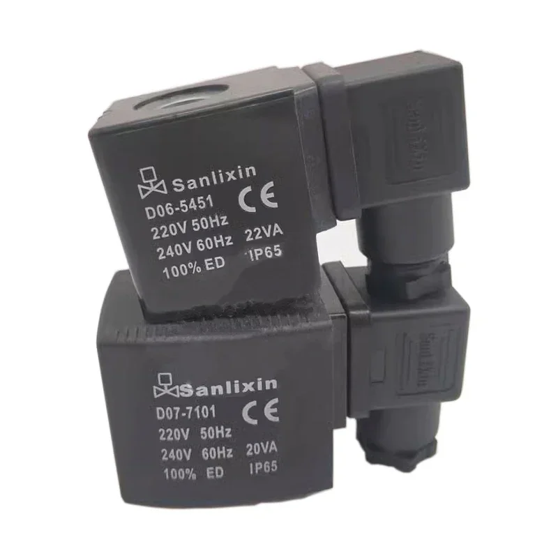Sanlixin D06-5451 D07-7101 Solenoid Valve Coil D06-5456 D07-71011 D07-7106 for SLG-1.5/1.2 SLZ-1.5/1.2 220V 24V