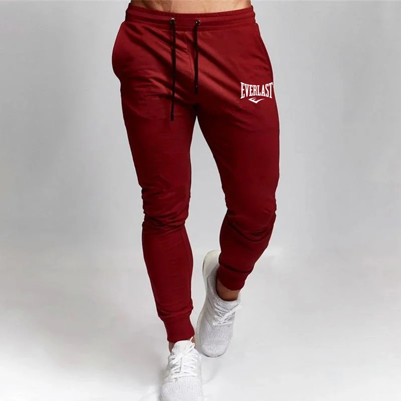 New Printed Pants Autumn EVERLAST Men/Women Running Pants Joggers Sweatpant Sport Casual Trousers Fitness Gym Breathable Pant