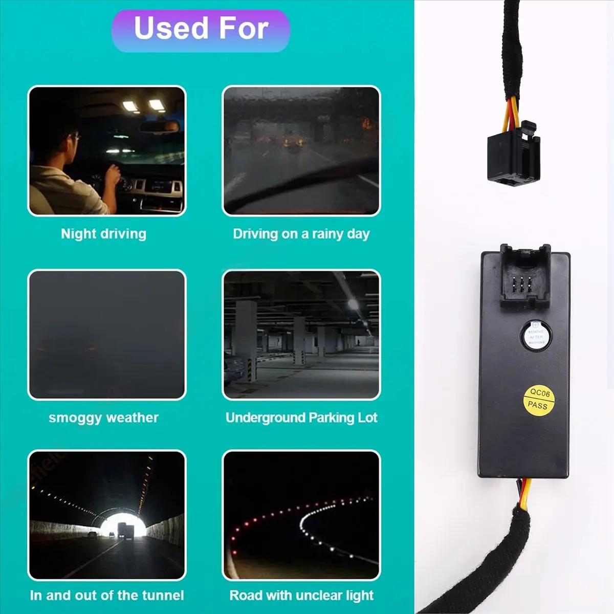 Super Sale Car Automatic Headlight Switch Headlamp Fog Light Control Button Sensor Module Kit for Ford Focus ST MK3 2012-2018