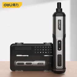 Deli 3-Speed Large Torque Cordless Electric Screwdriver 2000mAh Battery Drill 4V Power Tools Set Household Maintenance Repair