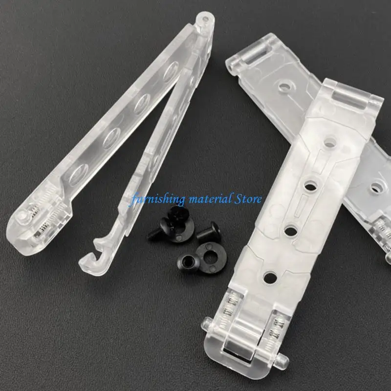 

Y5GD Transparent Waist Clip Back Clamp With Screws Kits Hardware For KYDEX
