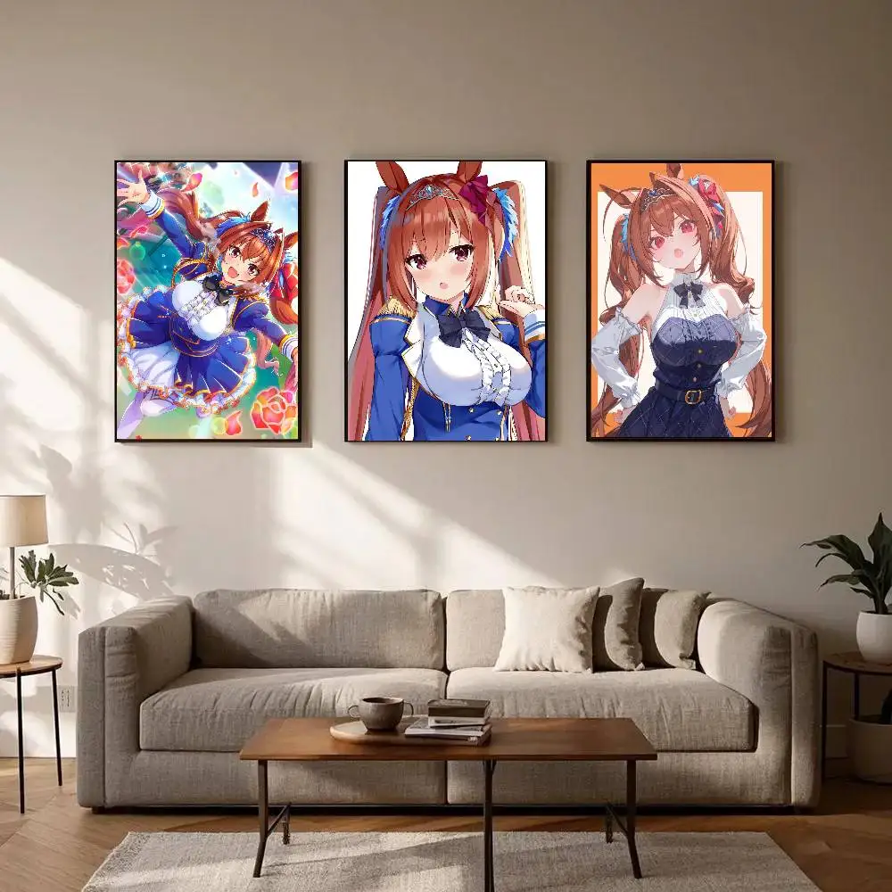 Daiwa Scarlet Anime Uma Musume Posters Living Room Bar Cafe Quality Canvas Vintage Style Comics Painting Art Home Wall Decor Pi