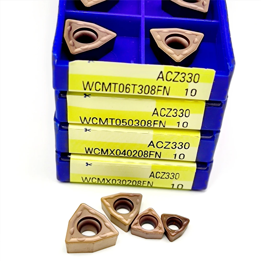 Stainless Steel External Turning Tool WCMX030208FN WCMX040208FN WCMT050308FN WCMT06T308FN Hard Alloy Blade Lathe Carbide Insert