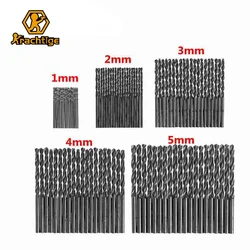 Krachtige 100Pcs Twist Drill Bit HSS Metal Drill Tools High Speed Steel Drill Bits 1mm 2mm 3mm 4mm 5mm Hole Saw Cutter Bit Set