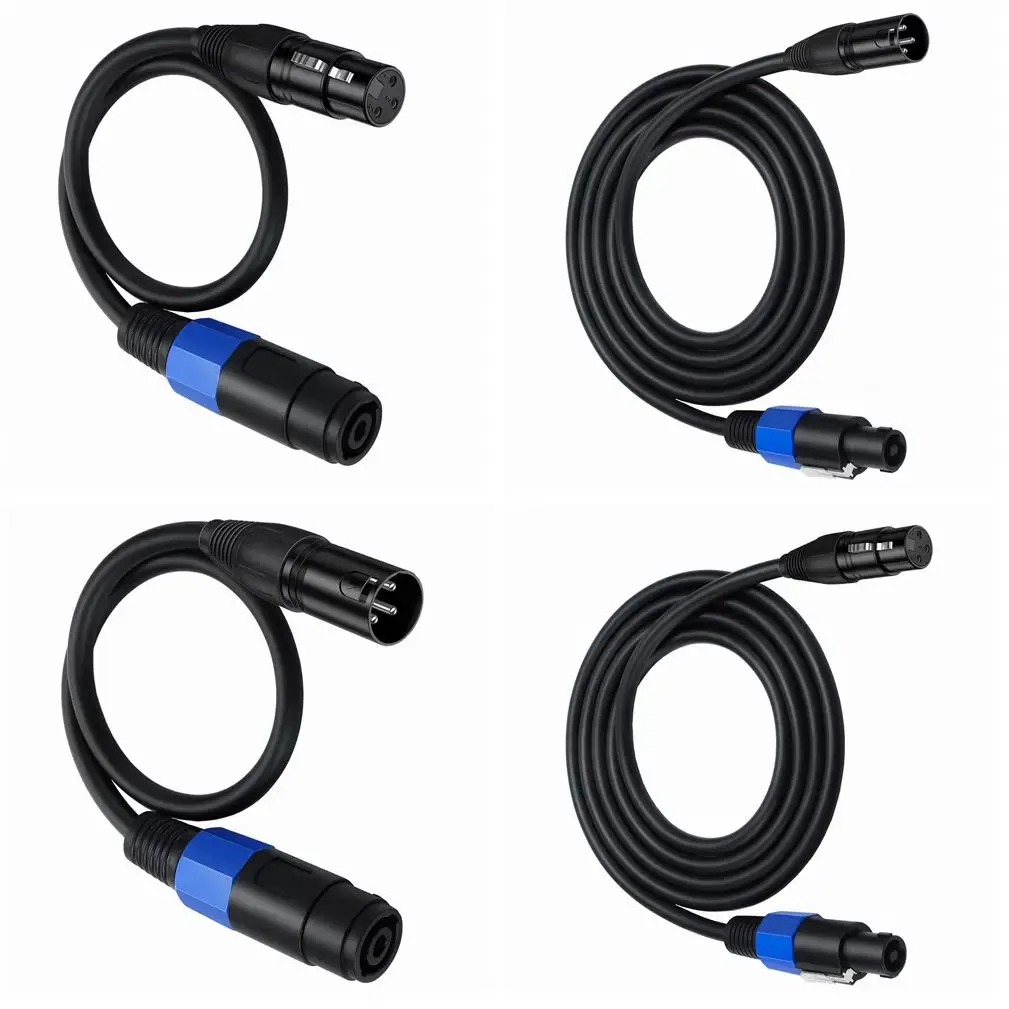 Speakon To XLR 3pin Cable Audio Jack Speak SOUND Male To XLR Female Male Extension Cable Pro DJ PA Gig Stage Microphone Mic 3Pin