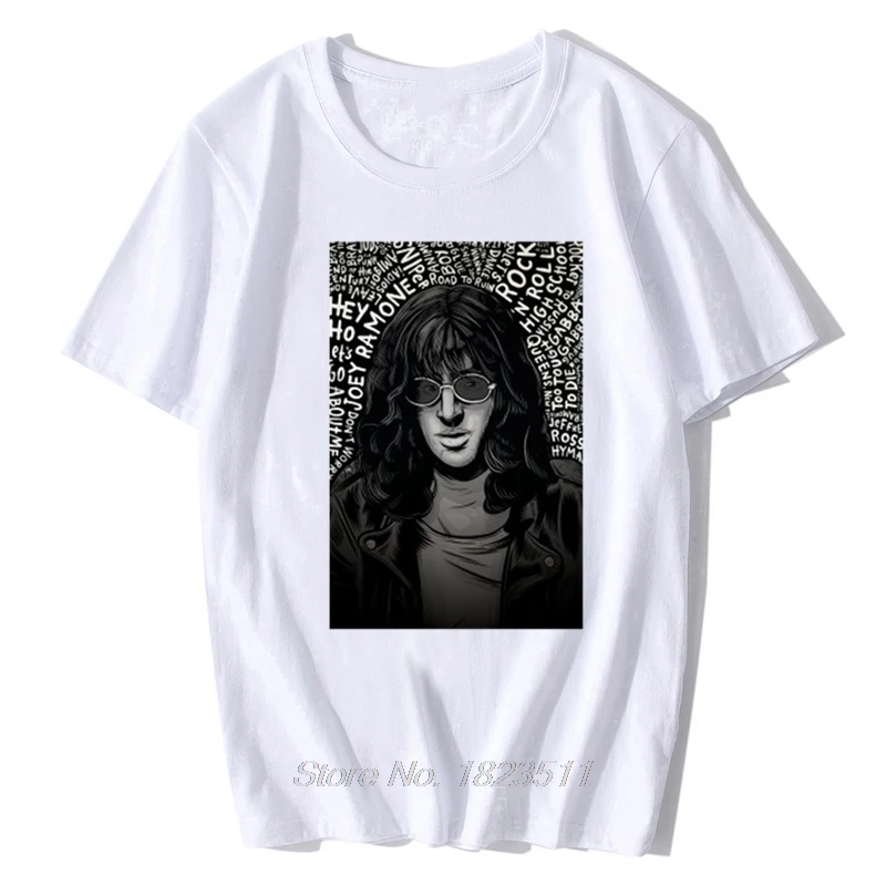 Summer Men Cotton T-shirt Joey Ramone Tshirt Women T Shirt Casual O-neck Short Sleeve Tees Hip Hop Tops Harajuku