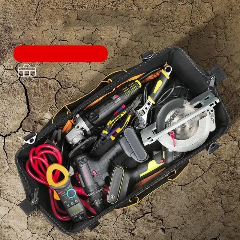 Multifunktionale Werkzeugtasche wasserdichte Elektriker Oxford Stoff verdickte Tischtaschen -Werkzeugbeutel Großer Wartung