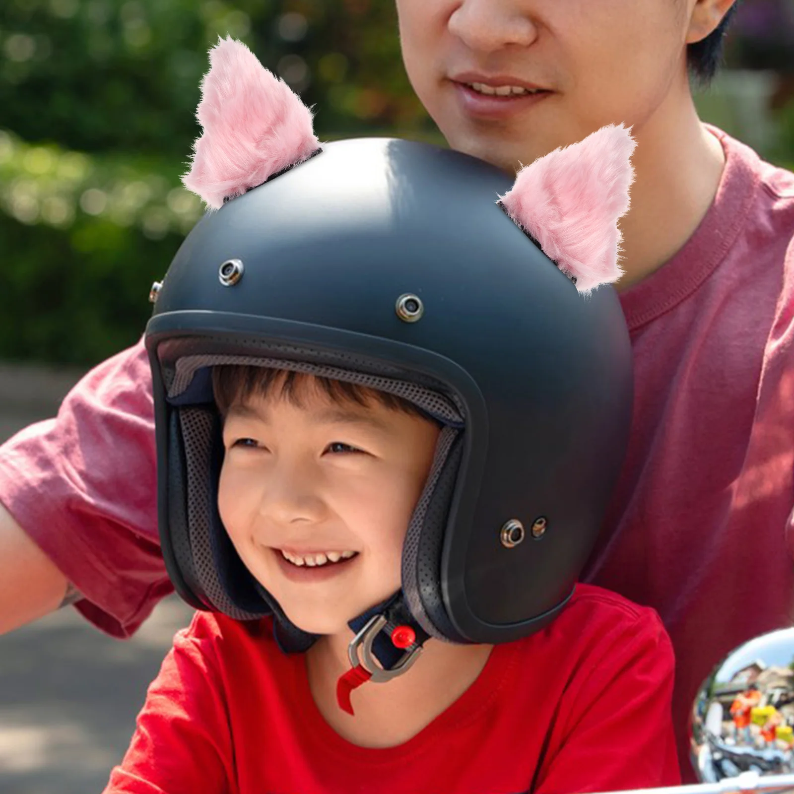 

Cat Ears Motorcycle Decoration Unique Design High Elasticity Lightweight Windproof Bike Accessories For Men Women Cosplay