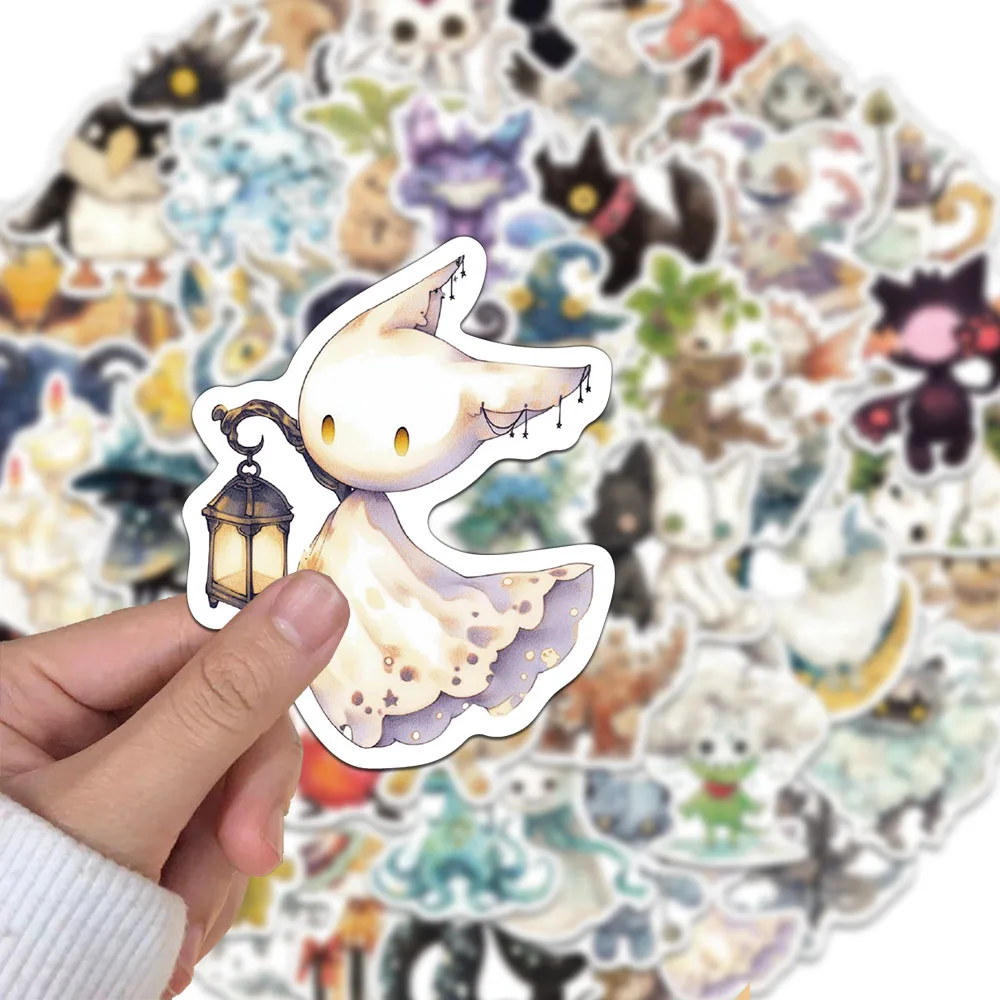 50/100PCS Creative Absurd Fairy Tale Monsters Cute Stickers Decorative Phone Cups Notebook Phone Cases Personalized Stickers