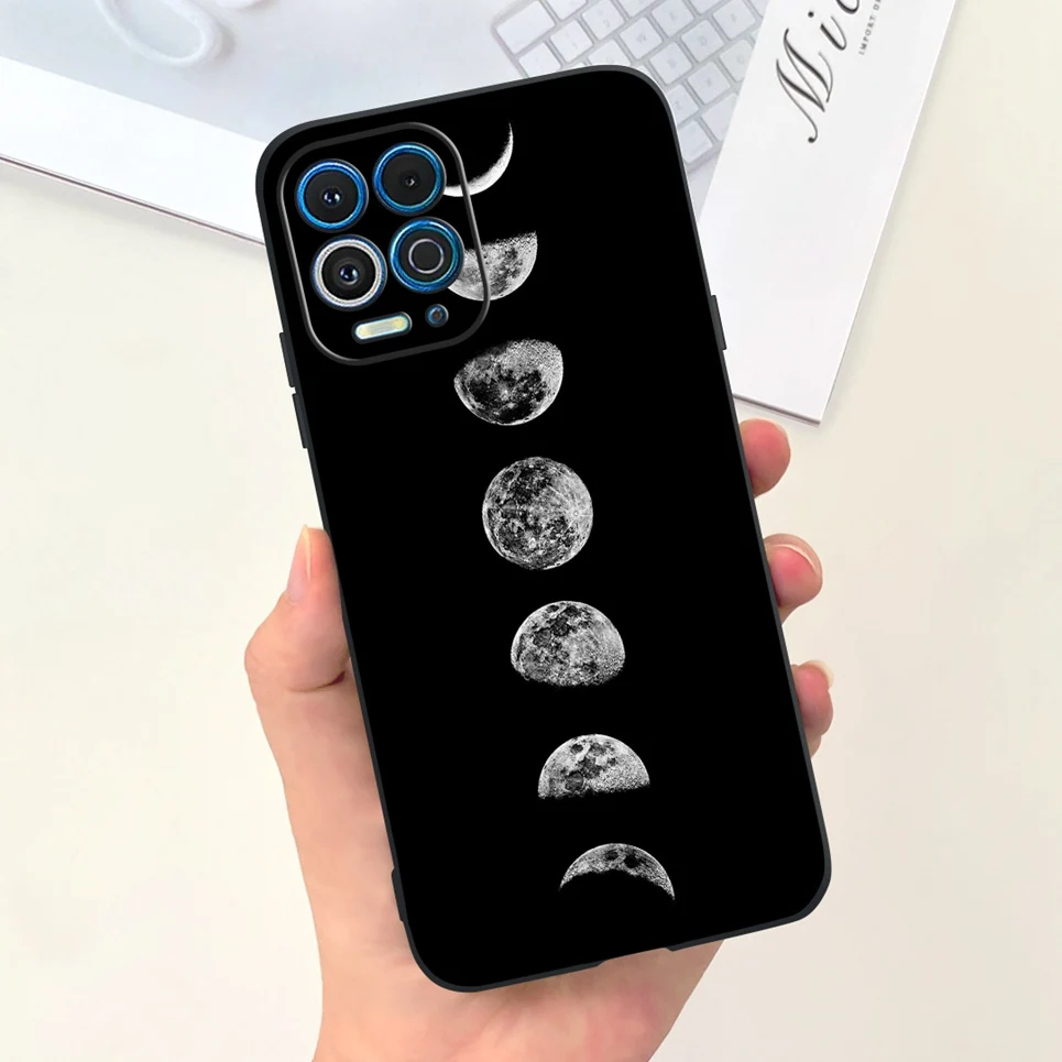 For Cover Motorola Edge S 5G / Motorola Moto G100 Gothic Style Black Cat Cool Pattern Funda Etui For MotoG100 EDGES Soft TPU Bag