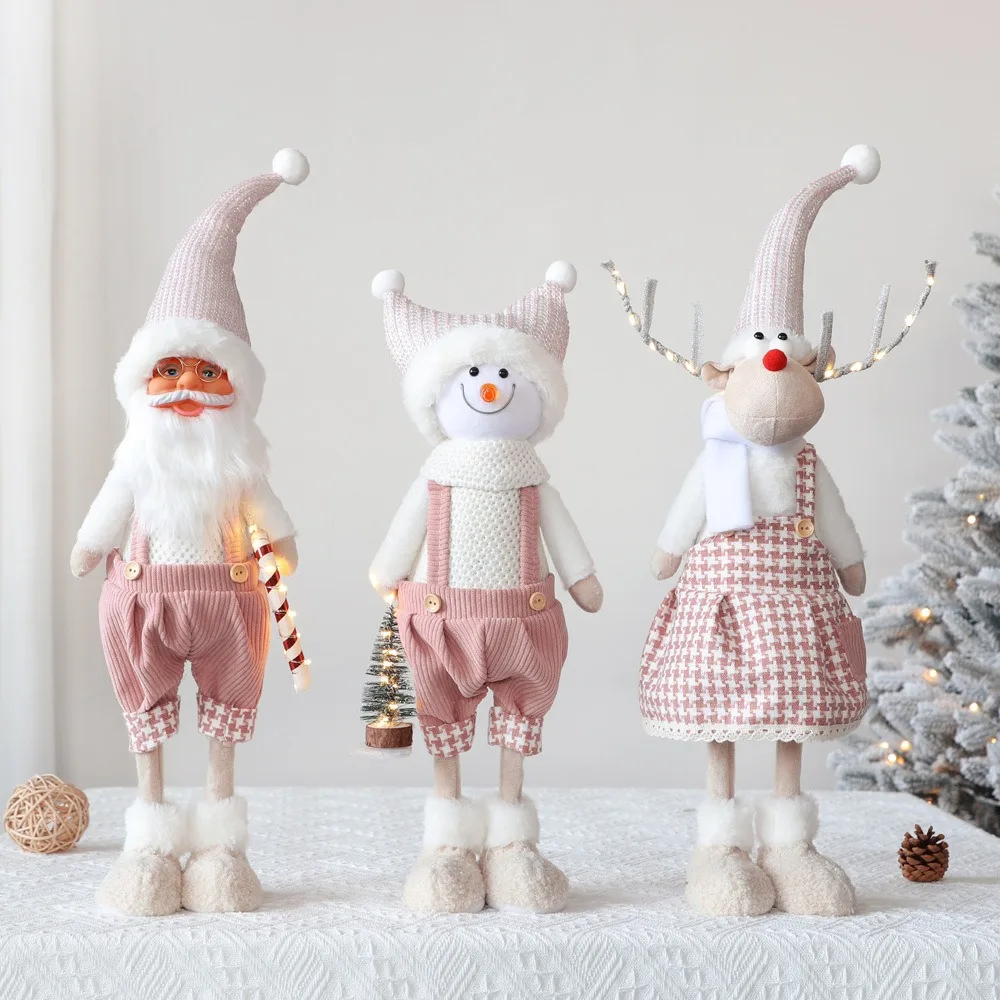 

Christmas Decorative Items Snowman Moose Santa Claus Window Display Decoration Holiday Desktop Decorative Items