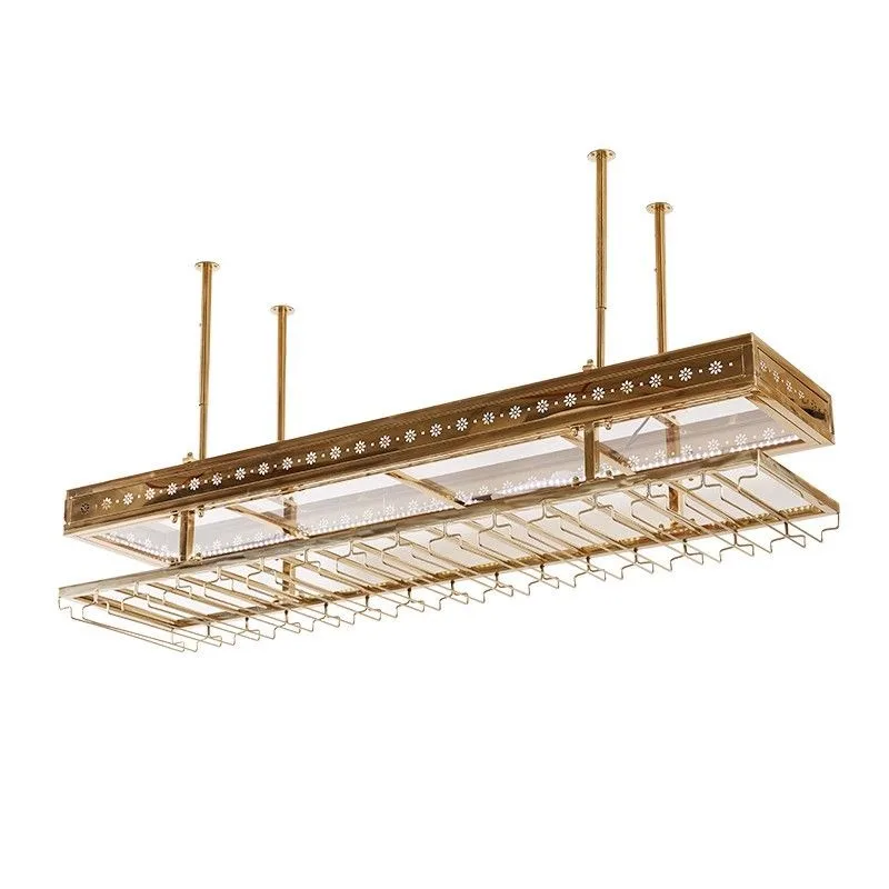 Ganyun stainless steel wine rack bar table hanger, wine glass rack, upside down rack, red wine glass rack for home use