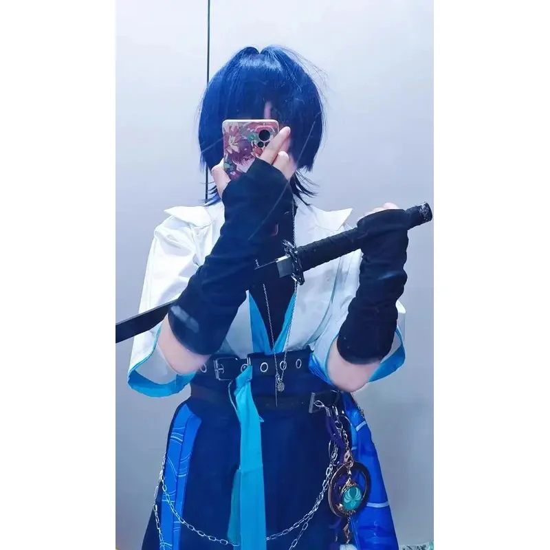 

Wanderer Doujin Cosplay Costume Game Genshin Impact DUDU-SR Genshin Scaramouche Wanderer Hat Casual Wear Costume