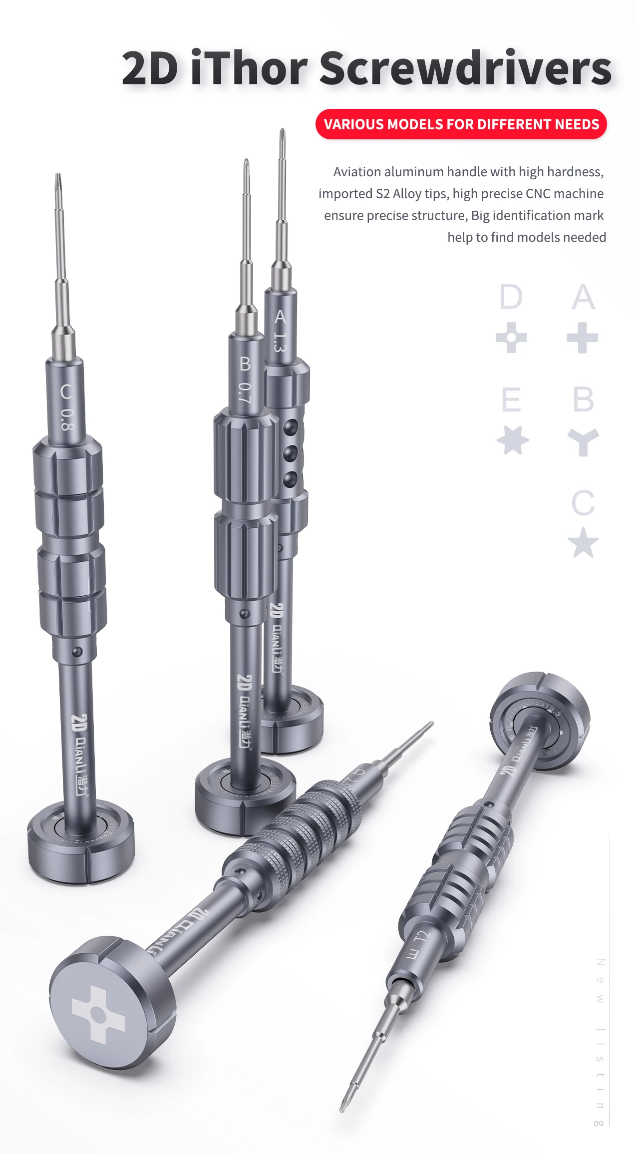 Qianli iThor Set Precision Magnetic Screwdriver Phone Repair Tools for iPhone Android Cell Phone Opening Disassembly Repair Tool