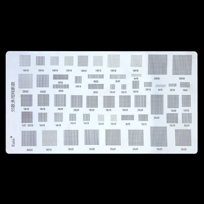 Imagem -03 - Universal Bga Reballing Estêncil para Mtk Huawei Xiaomi Msm Cpu pm Power ic Plantio de Solda Net Peças