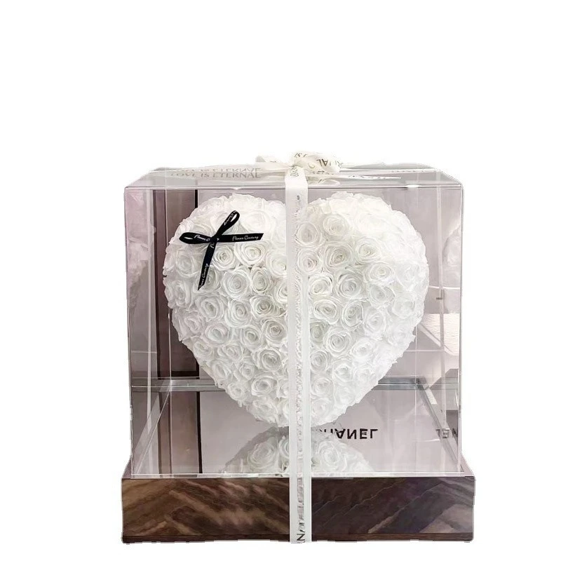 Rose eternal flower heart-pounding three-dimensional love bluetooth speaker creative valentine's day gift