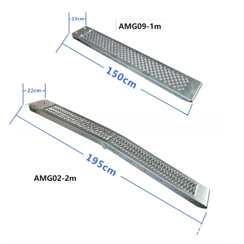 Pair folding perforated uphill board for battery cars, motorcycles, etc