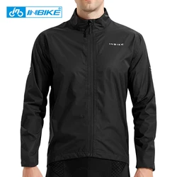 INBIKE Men's Waterproof Rain Jackets Cycling Clothing Windbreaker Bicycle Raincoat MTB Road Bike Jackets Lightweight Reflective