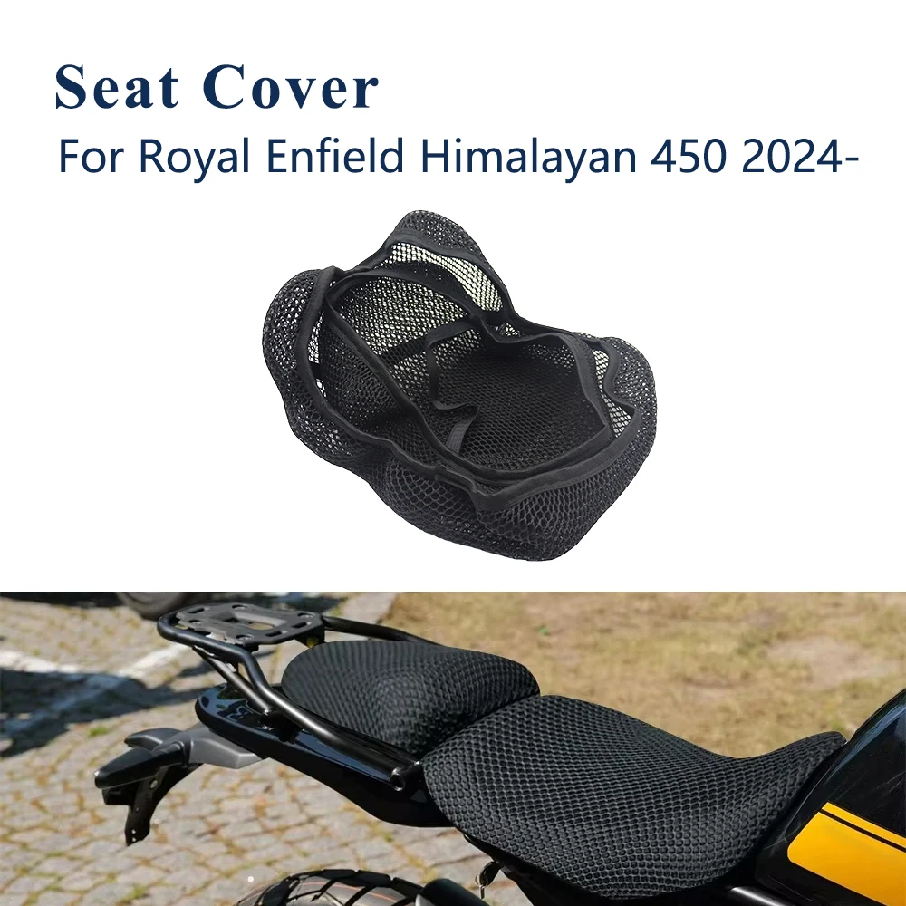 

Чехол на сиденье мотоцикла Royal Enfield Himalayan 450 2024, 3D сетчатая ткань, Нескользящая дышащая подушка, защита от царапин