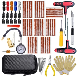 New Car Tire Repair Kit Puncture Plug Tools Tyre Puncture Emergency for Universal Tire Strips Stiring Glue Repair Tool Kit