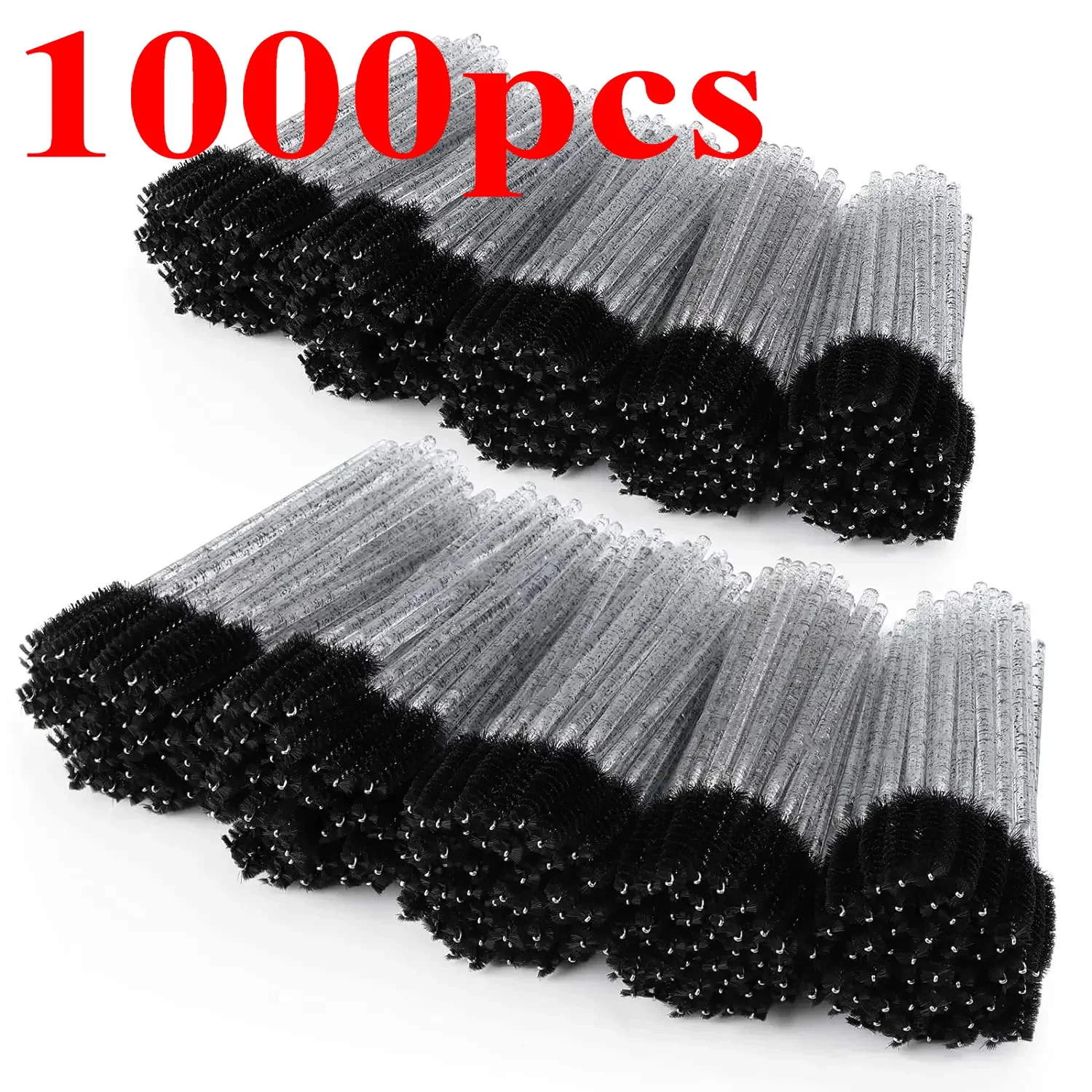 Baguettes de Mascara jetables, 100/500/1000 pièces, brosse à cils, bobines pour outils de beauté des sourcils, Extension de cils colorés, vente en gros