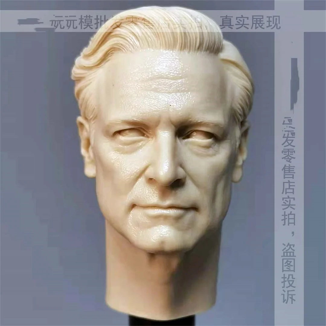 

Colin Firth Male Head Carving 1/6 Scale Long neck head Sculpt Toys Model for 12'' Action Figure Body Collection Doll