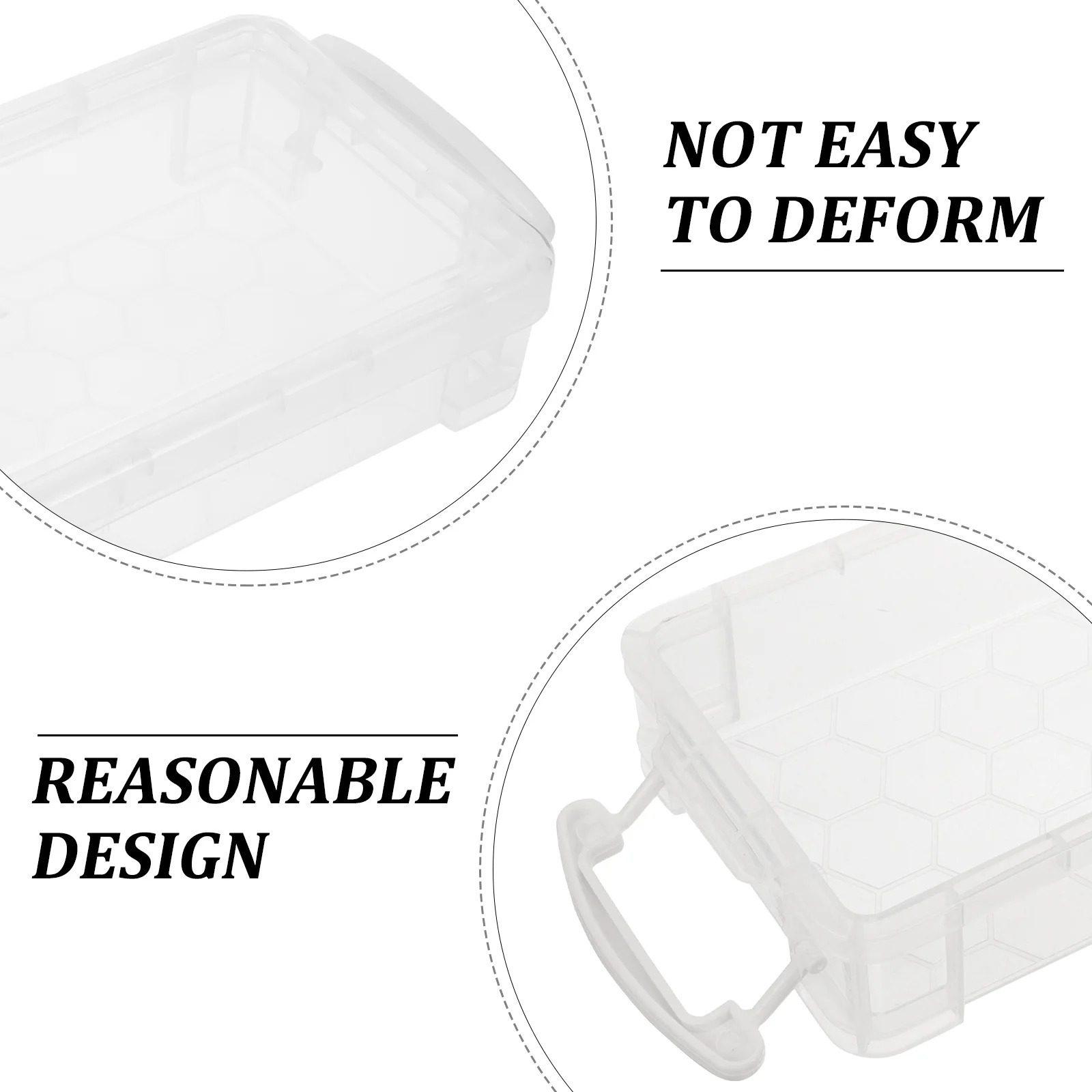 

Large Capacity Transparent Pencil Box Plastic Stationery Storage Organizer Simple Pen Case For School Office Kids Adult Pencil