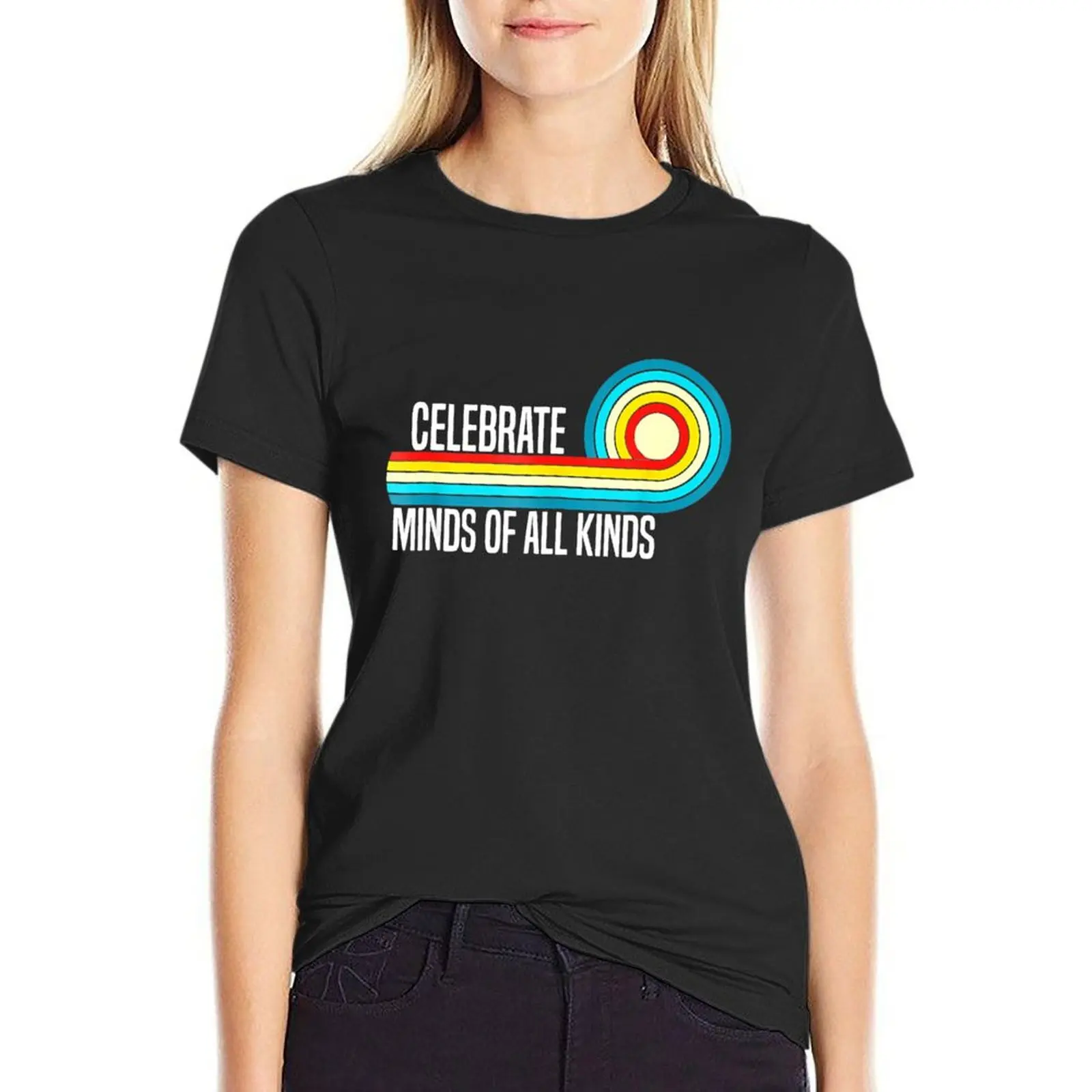 

Celebrate Minds Of All Kinds Neurodiversity Autism Awareness T-Shirt plus sizes heavyweights Woman clothing