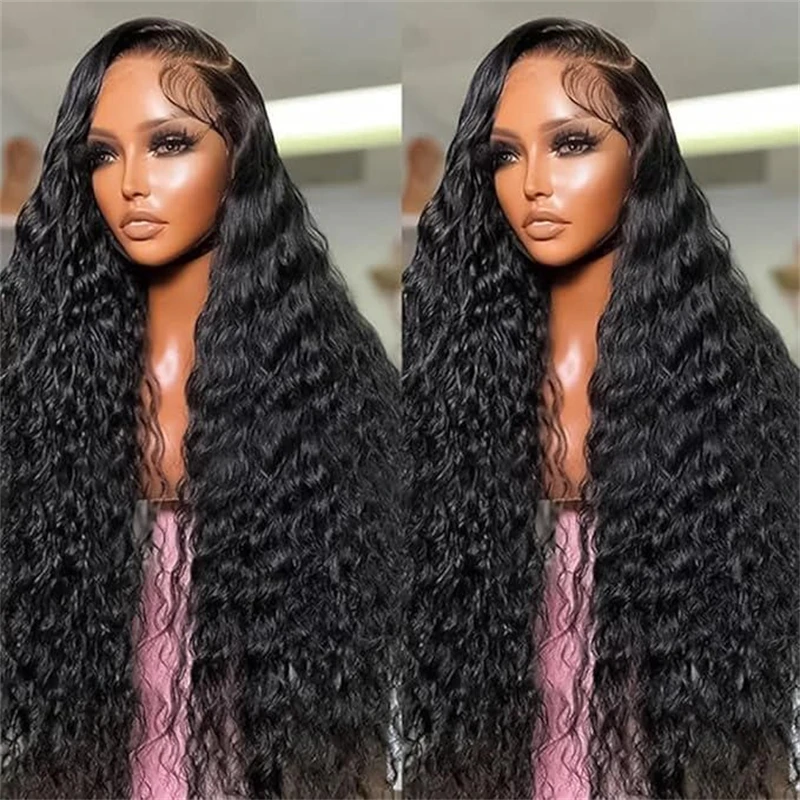 Alimice Wig Brasil Virgin mentah 13x4 Wig Frontal HD renda depan telah ditanami Wig gelombang dalam rambut manusia depan renda transparan