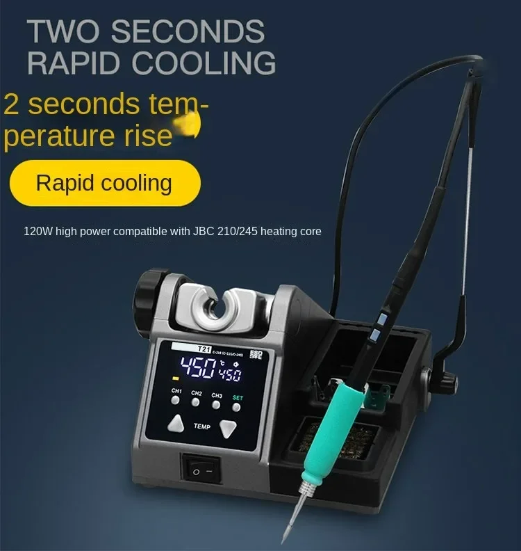 Constant temperature soldering station mobile phone maintenance 120W high power electric soldering iron