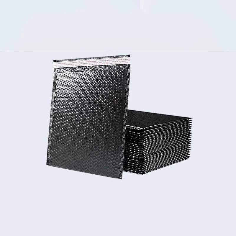 Minimum order of 50 pieces black bubble bag express packaging storage bag plastic self-adhesive bag thickened bag printing logo