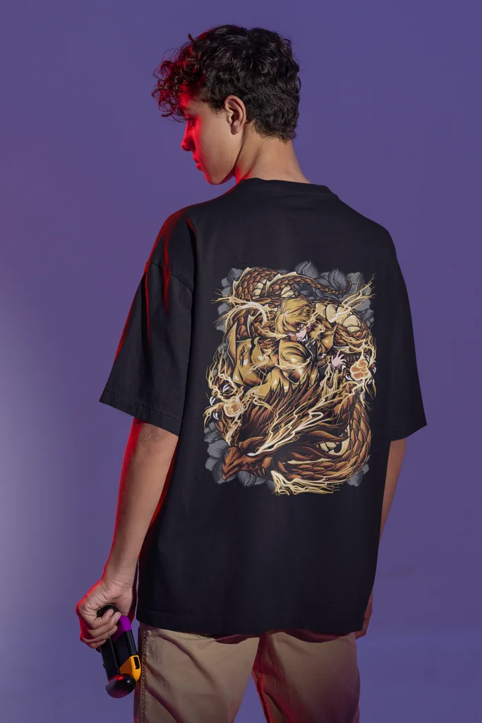 Zenitsu Agatsuma/ Demon Slayer/ Unisex Oversize T-Shirt