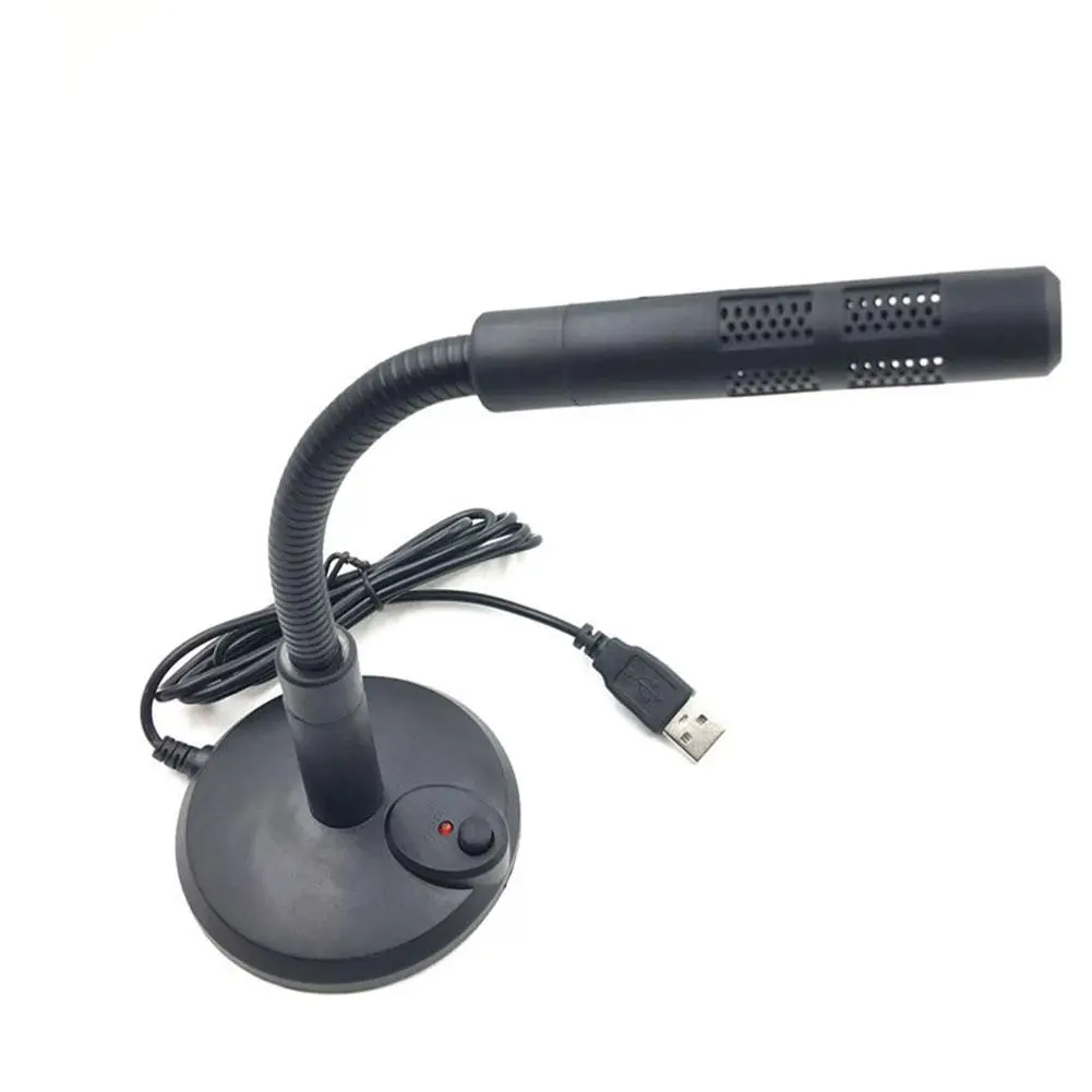 USB ميكروفون الكمبيوتر إلغاء الضوضاء تسجيل ميكروفون سطح المكتب للكمبيوتر/الكمبيوتر المحمول للدردشة عبر الإنترنت ألعاب الاستوديو المنزلية