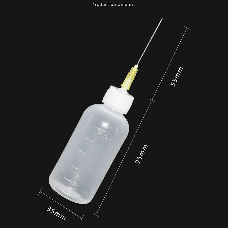 50ML Botella de Alcohol Líquido de Plástico para Dispensador Pasta de Fundente de Resina de Soldadura para Limpieza de PCB de Teléfono Soldadura Herramientas de Reparación 5