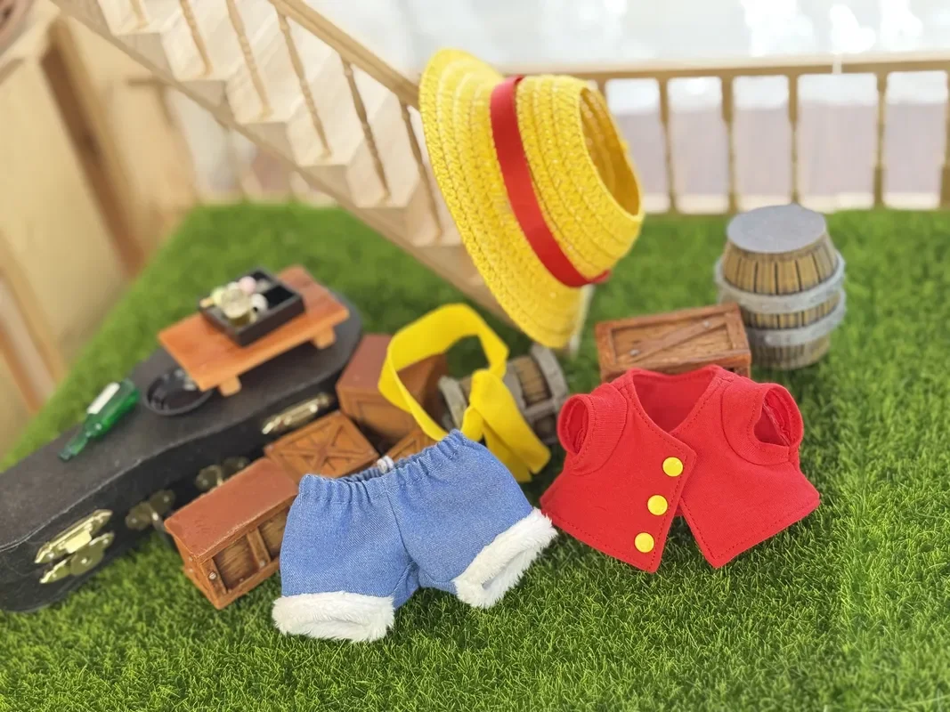 Accesorios de ropa para muñeca labubu, ropa para muñeca Luffy Choba, decoración, colgante, ropa, decoración, ropa, decoración para muñecas