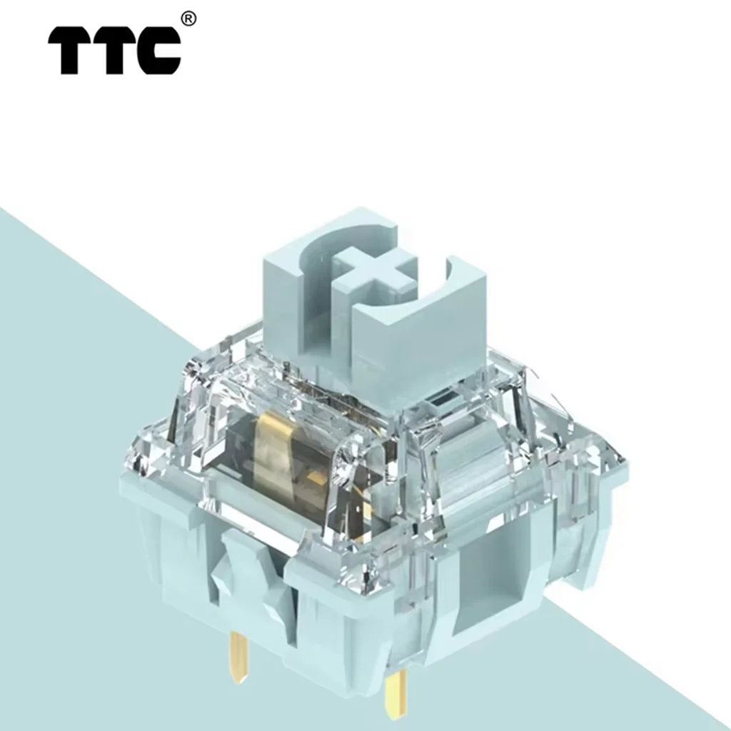 TTC Stille Blauwachtig Witte Schakelaar Mechanische Toetsenbord Mute Schakelaars Tactiele 3 Pin 42 Gf DIY Custom Toetsenbord Accessoires voor AULA F7