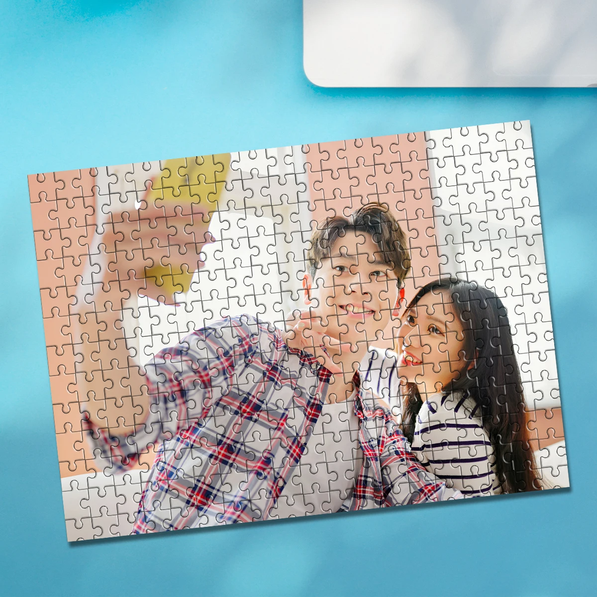 35/300/500/1000pcs Personalized Custom Photo Puzzle couple photos DIY Photo Puzzle Portrait Handmade Birthday Gift
